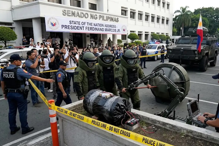 Ledakan Bom Rakitan Terjadi Dekat Kementerian Kehakiman Filipina Jelang Pidato Marcos