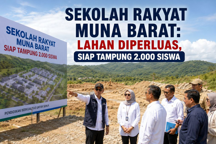 Sekolah Rakyat Muna Barat Diperluas, Kapasitas Siswa Ditargetkan 2.000 Orang