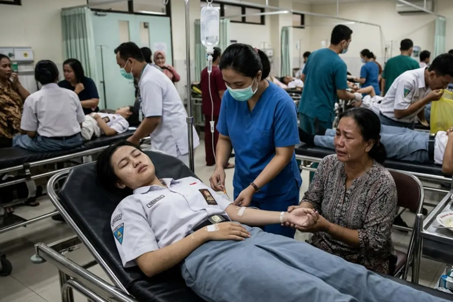 Ratusan Pelajar SMKN 6 Semarang Mengalami Keluhan Kesehatan Usai Santap Menu MBG
