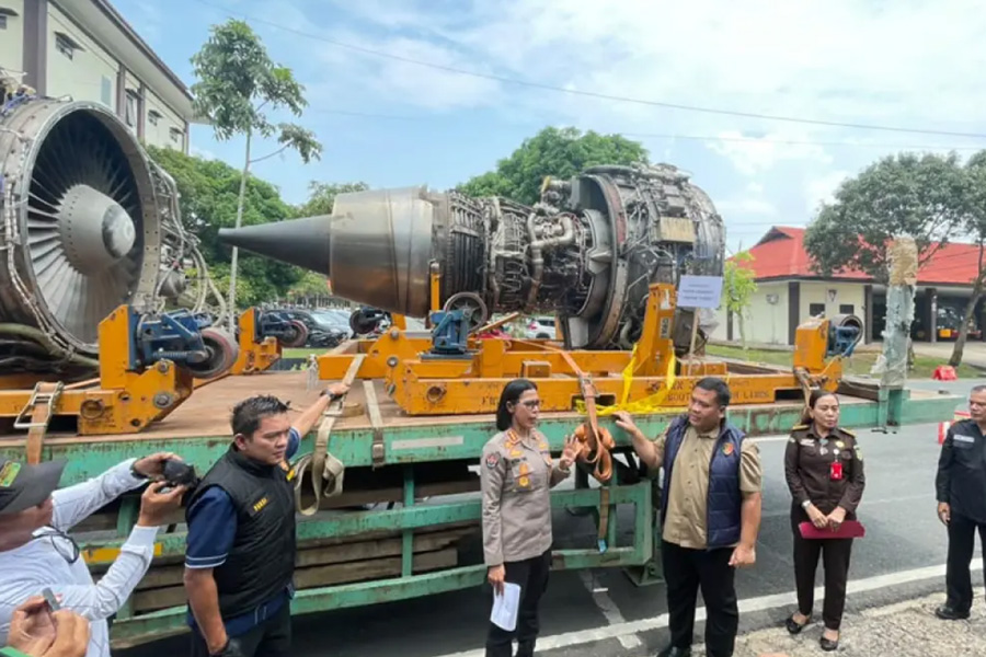 Polda Kepri Bongkar Penyelundupan Tiga Mesin Pesawat Senilai Rp30 Miliar