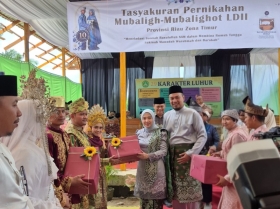Pesan Bupati Inhu untuk 11 Pasang Pengantin LDII: Jadikan Kesabaran Kunci Rumah Tangga