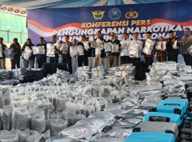 BNN Sita 3.37 Ton Narkotika di Gresik, Jaringan Internasional Diduga Libatkan WNA