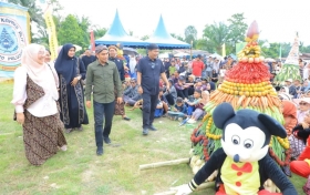 Kirab Gunungan Sonomartani Diusulkan Jadi Wisata Budaya Tahunan Labuhanbatu Utara