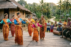 Tari Linda dan Kadandio Hidupkan Pesona Budaya Muna di Festival Liangkabori